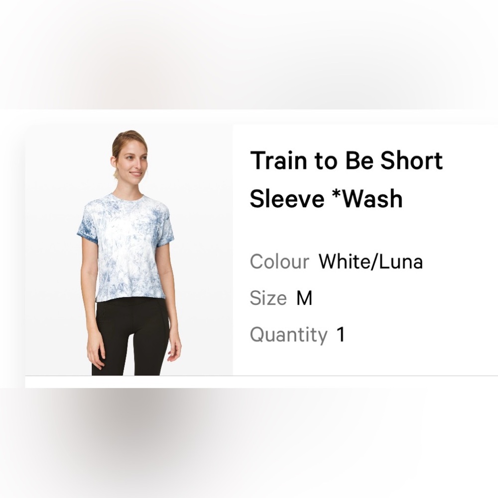 Lululemon Train to be Short sleeve *wash*